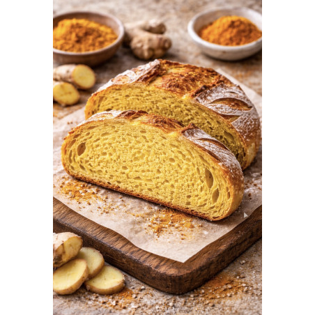 Turmeric and ginger bread