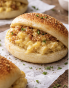 Crispy tortilla bao bun